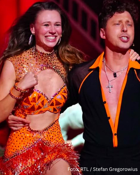 Ann-Kathrin Bendixen with her "Let's Dance" dance partner Valentin Lusin.
